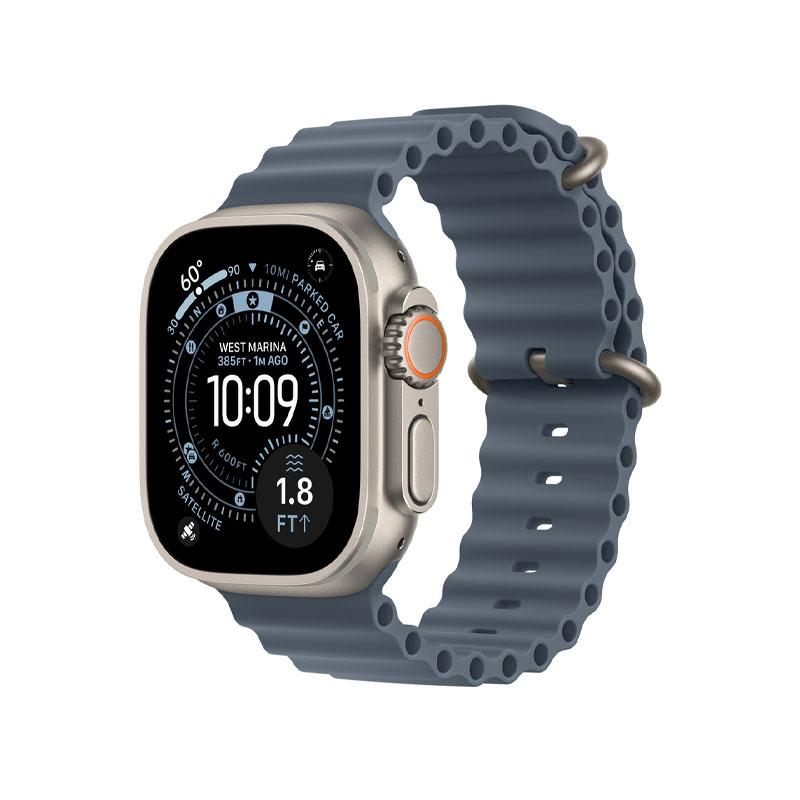 Apple Watch Strap 49mm Ocean Band Natural Titanium Finish